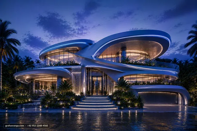 Arsitektur untuk Kabupaten Halmahera Barat. — pandangan arsitektur 2